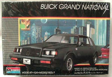 Monogram 1/24 Buick Grand National - Turbocharged V6, 2765 plastic model kit